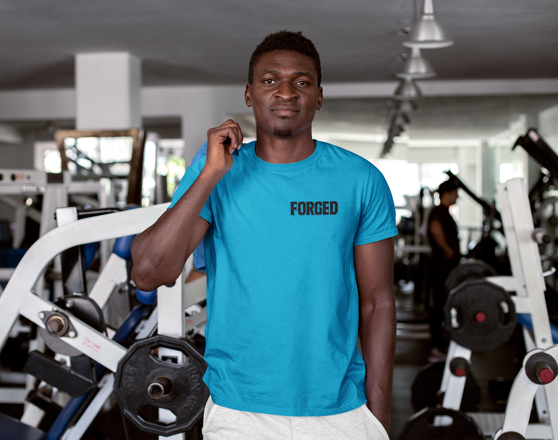 FORGED Athletic Moisture Wicking Tee for Disciplined Gym Goers, Athletic Workout Shirt, Forged Gym Brand, Hardworking Fitness T-Shirt,