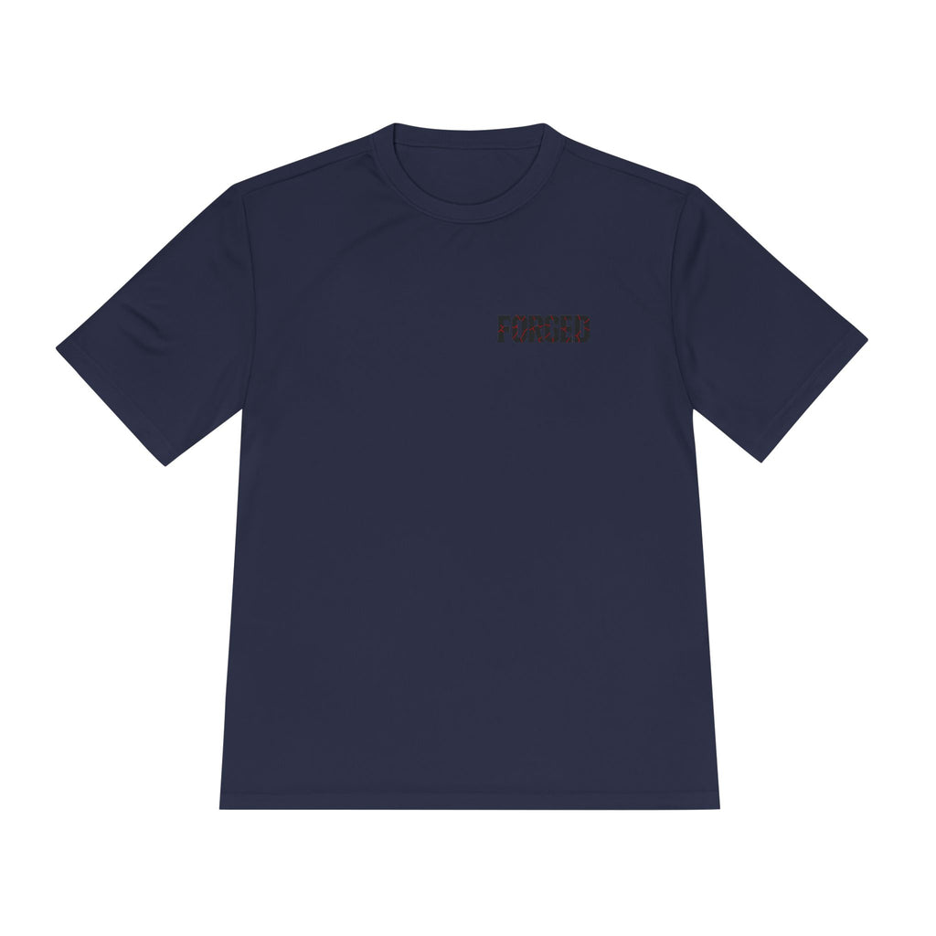 FORGED Athletic Moisture Wicking Tee for Disciplined Gym Goers, Athletic Workout Shirt, Forged Gym Brand, Hardworking Fitness T-Shirt,