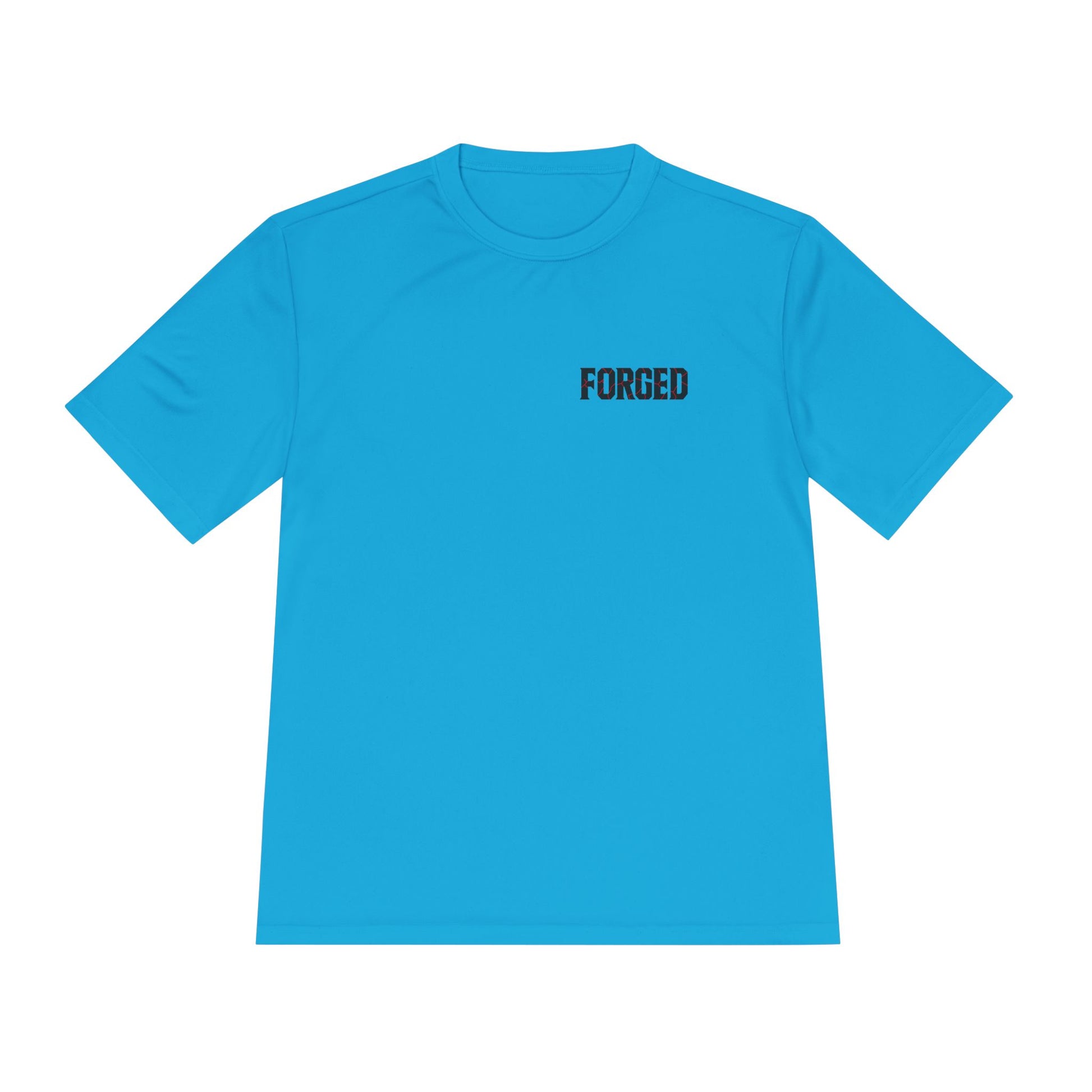 FORGED Athletic Moisture Wicking Tee for Disciplined Gym Goers, Athletic Workout Shirt, Forged Gym Brand, Hardworking Fitness T-Shirt,