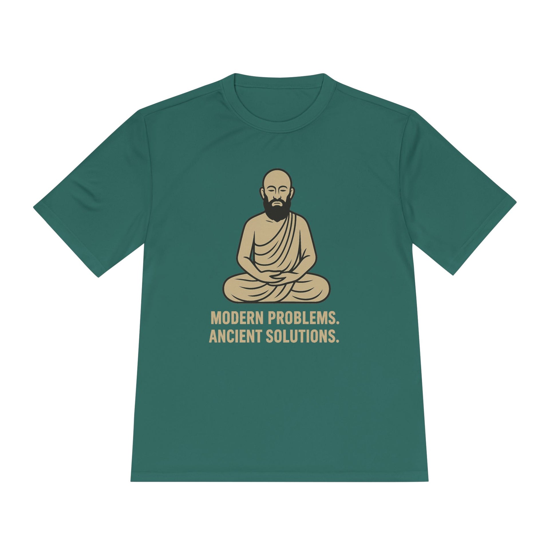 Monk Mode Unisex Tee, Modern Problems Ancient Solution Gym T-Shirt, Workout Shirt, Fitness Top, Moisture Wicking Athletic Tee