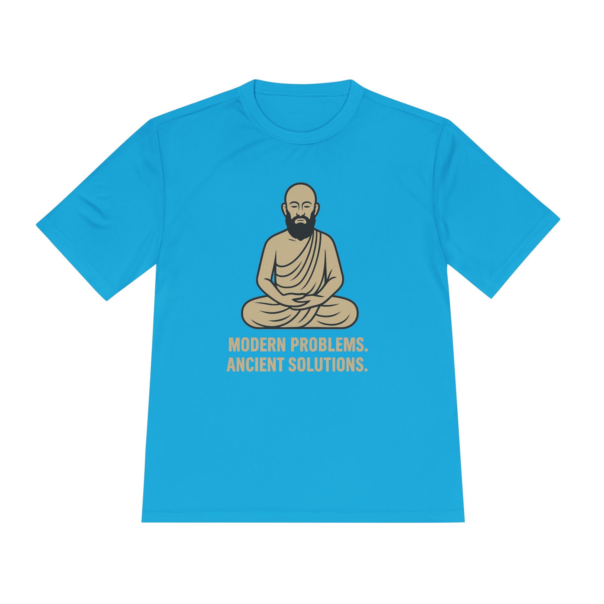Monk Mode Unisex Tee, Modern Problems Ancient Solution Gym T-Shirt, Workout Shirt, Fitness Top, Moisture Wicking Athletic Tee