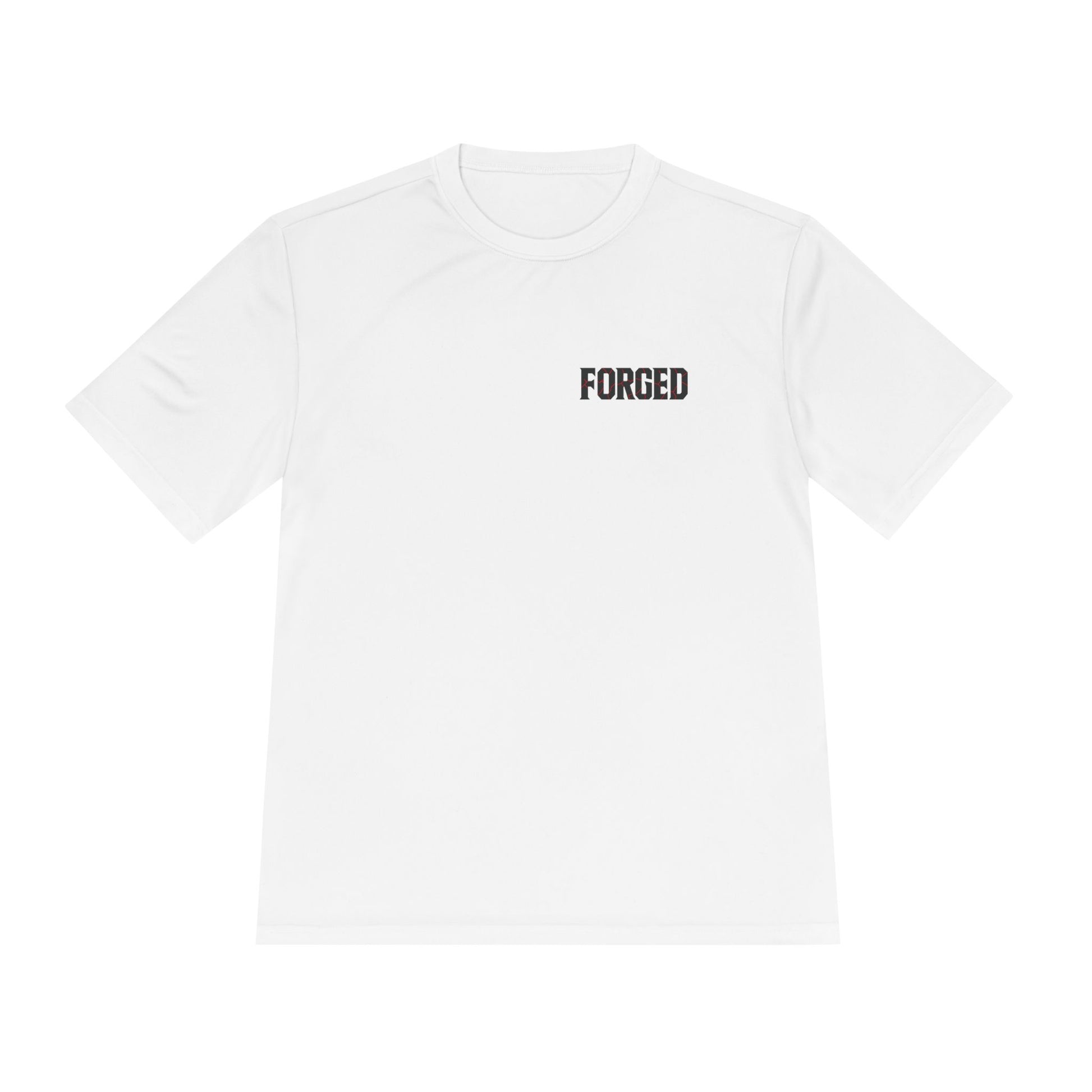 FORGED Athletic Moisture Wicking Tee for Disciplined Gym Goers, Athletic Workout Shirt, Forged Gym Brand, Hardworking Fitness T-Shirt,
