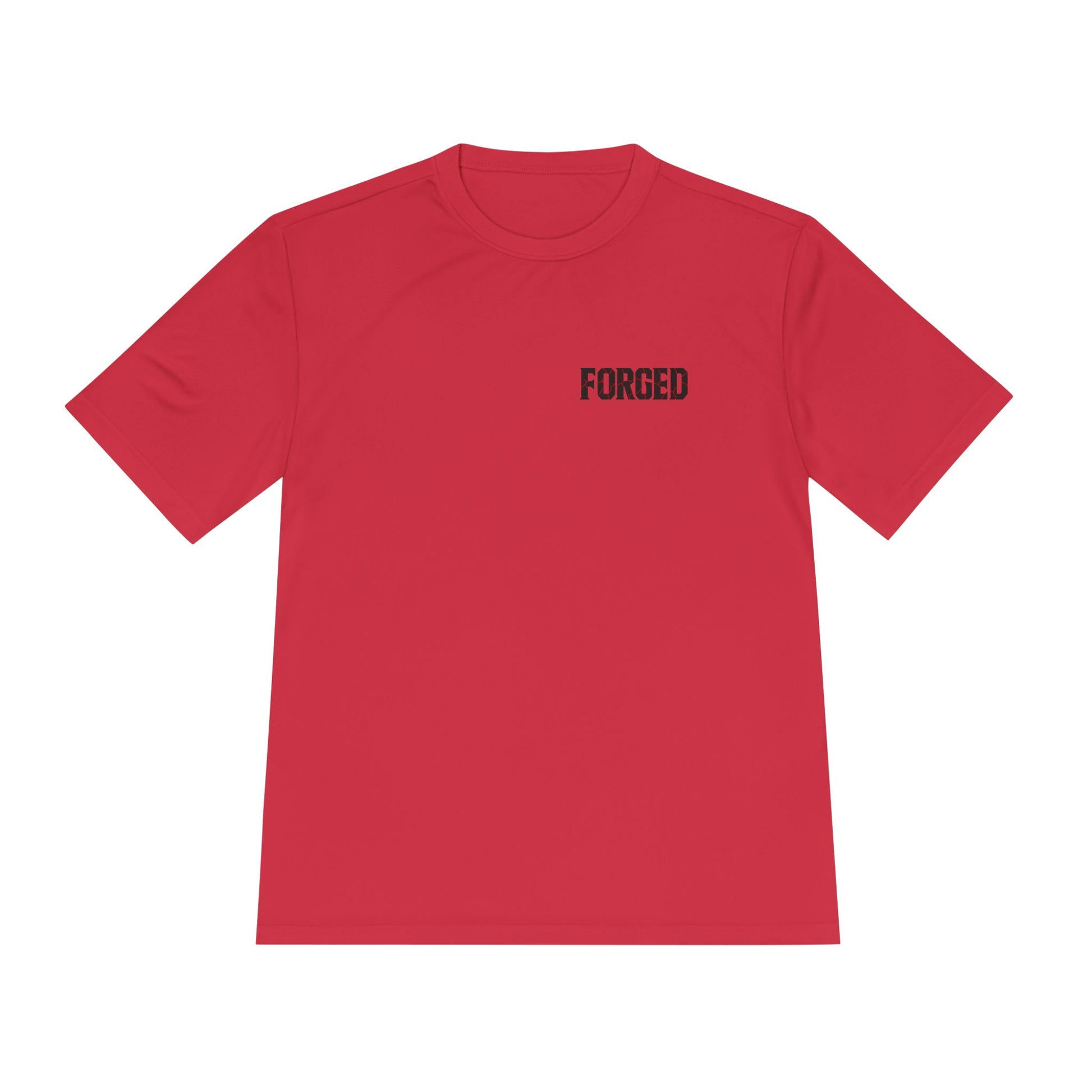 FORGED Athletic Moisture Wicking Tee for Disciplined Gym Goers, Athletic Workout Shirt, Forged Gym Brand, Hardworking Fitness T-Shirt,