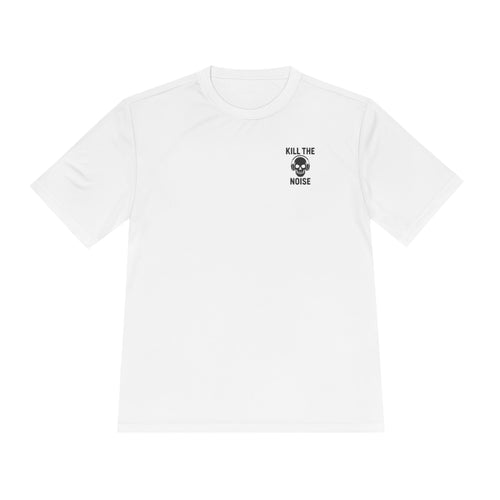 Kill the Noise Athletic Gym T-Shirt, Moisture Wicking Men's Gym Tee, Hard Working Gym Goer T-Shirt