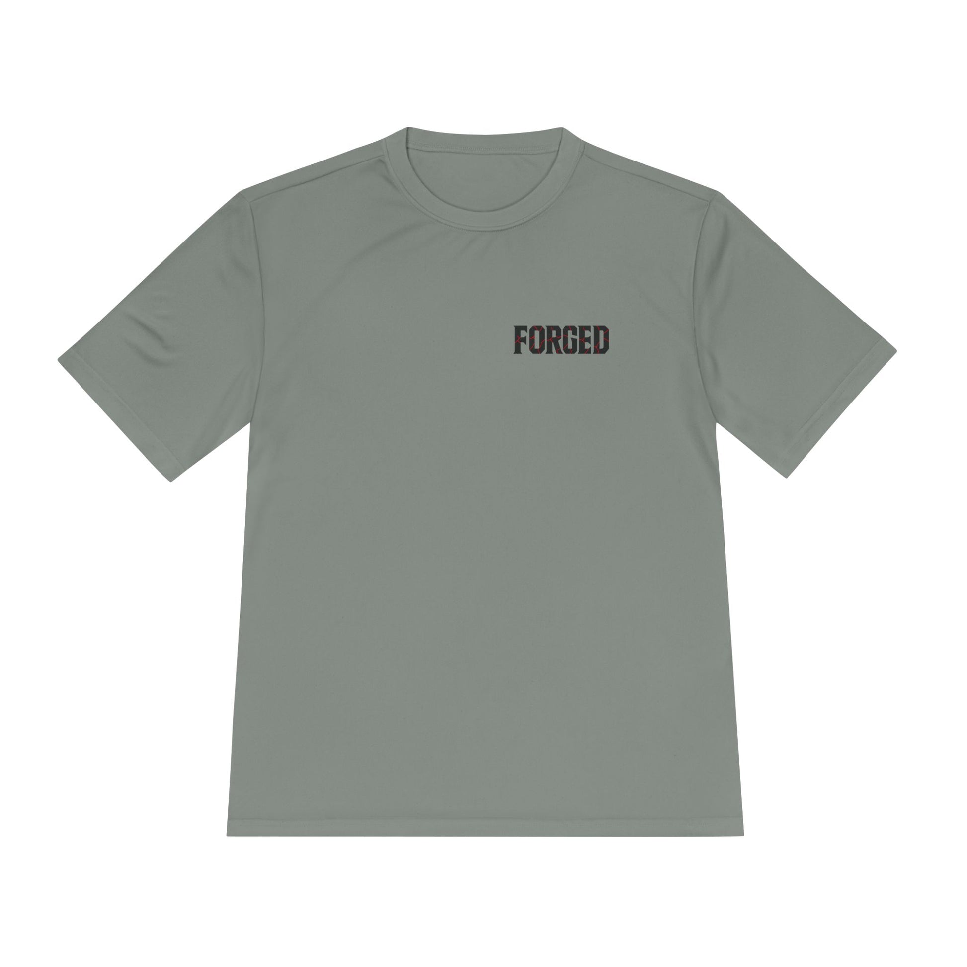 FORGED Athletic Moisture Wicking Tee for Disciplined Gym Goers, Athletic Workout Shirt, Forged Gym Brand, Hardworking Fitness T-Shirt,