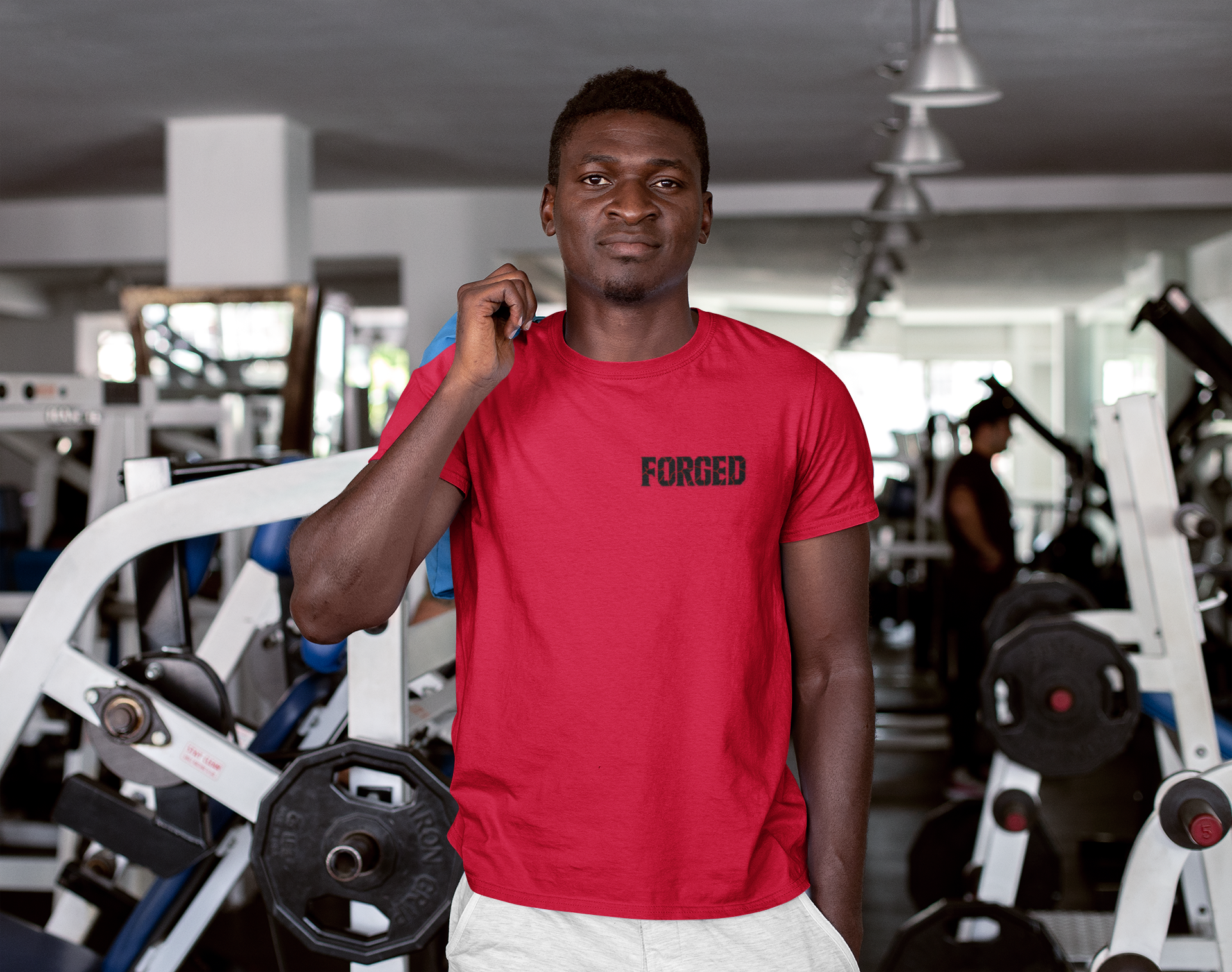 FORGED Athletic Moisture Wicking Tee for Disciplined Gym Goers, Athletic Workout Shirt, Forged Gym Brand, Hardworking Fitness T-Shirt,