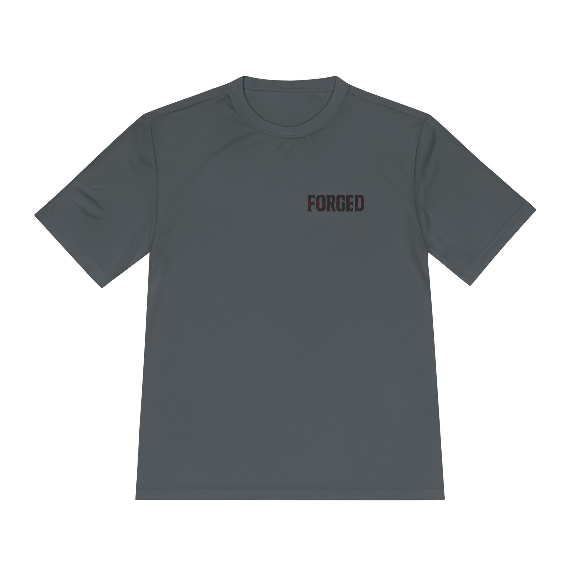 FORGED Athletic Moisture Wicking Tee for Disciplined Gym Goers, Athletic Workout Shirt, Forged Gym Brand, Hardworking Fitness T-Shirt,