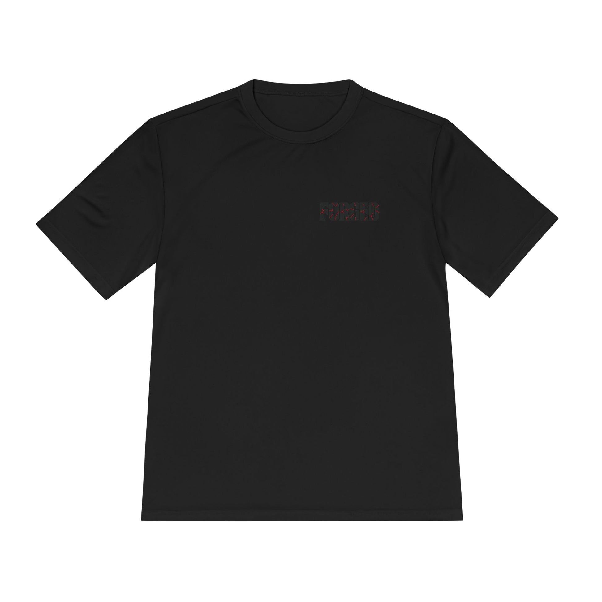 FORGED Athletic Moisture Wicking Tee for Disciplined Gym Goers, Athletic Workout Shirt, Forged Gym Brand, Hardworking Fitness T-Shirt,