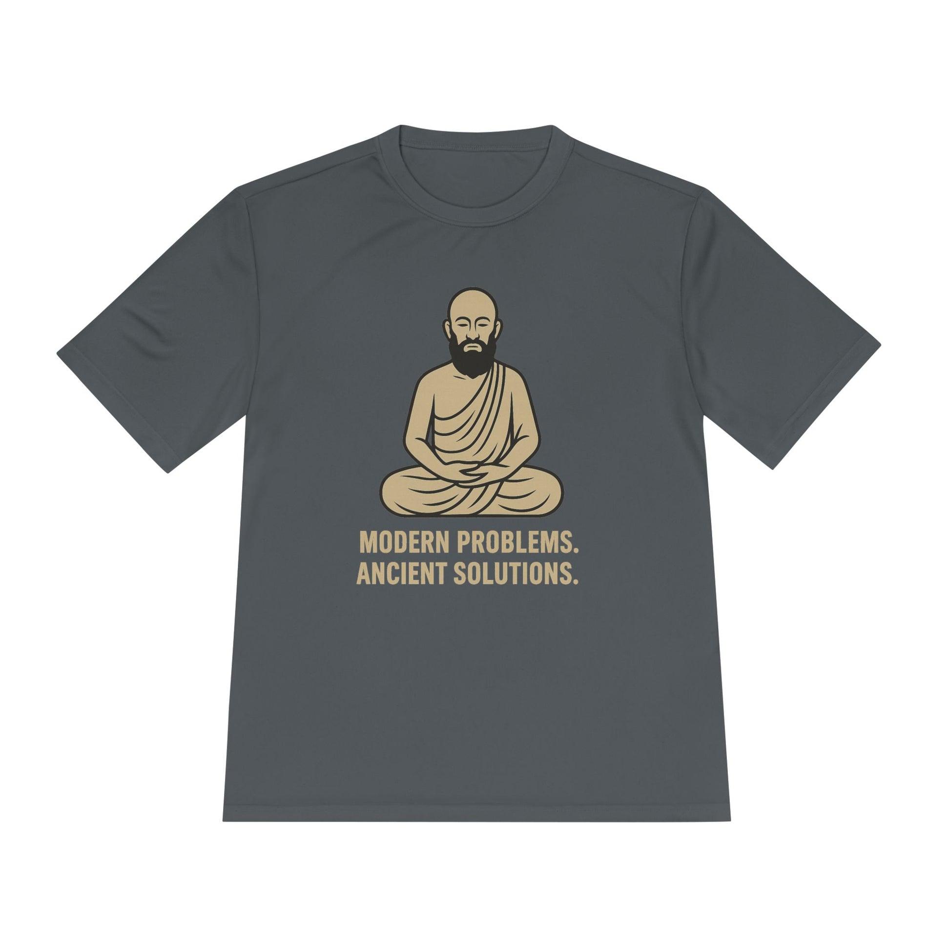 Monk Mode Unisex Tee, Modern Problems Ancient Solution Gym T-Shirt, Workout Shirt, Fitness Top, Moisture Wicking Athletic Tee