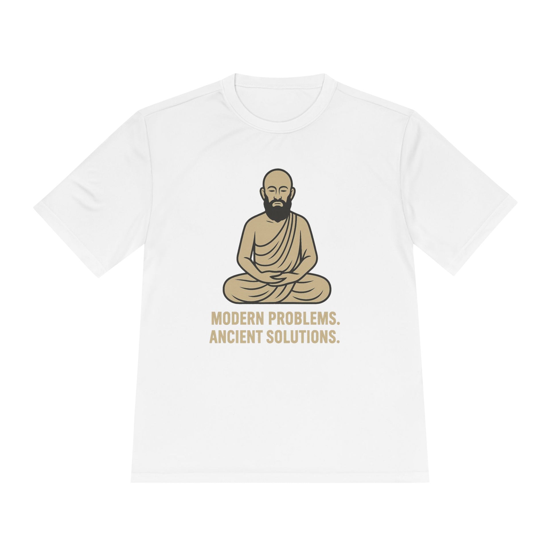 Monk Mode Unisex Tee, Modern Problems Ancient Solution Gym T-Shirt, Workout Shirt, Fitness Top, Moisture Wicking Athletic Tee