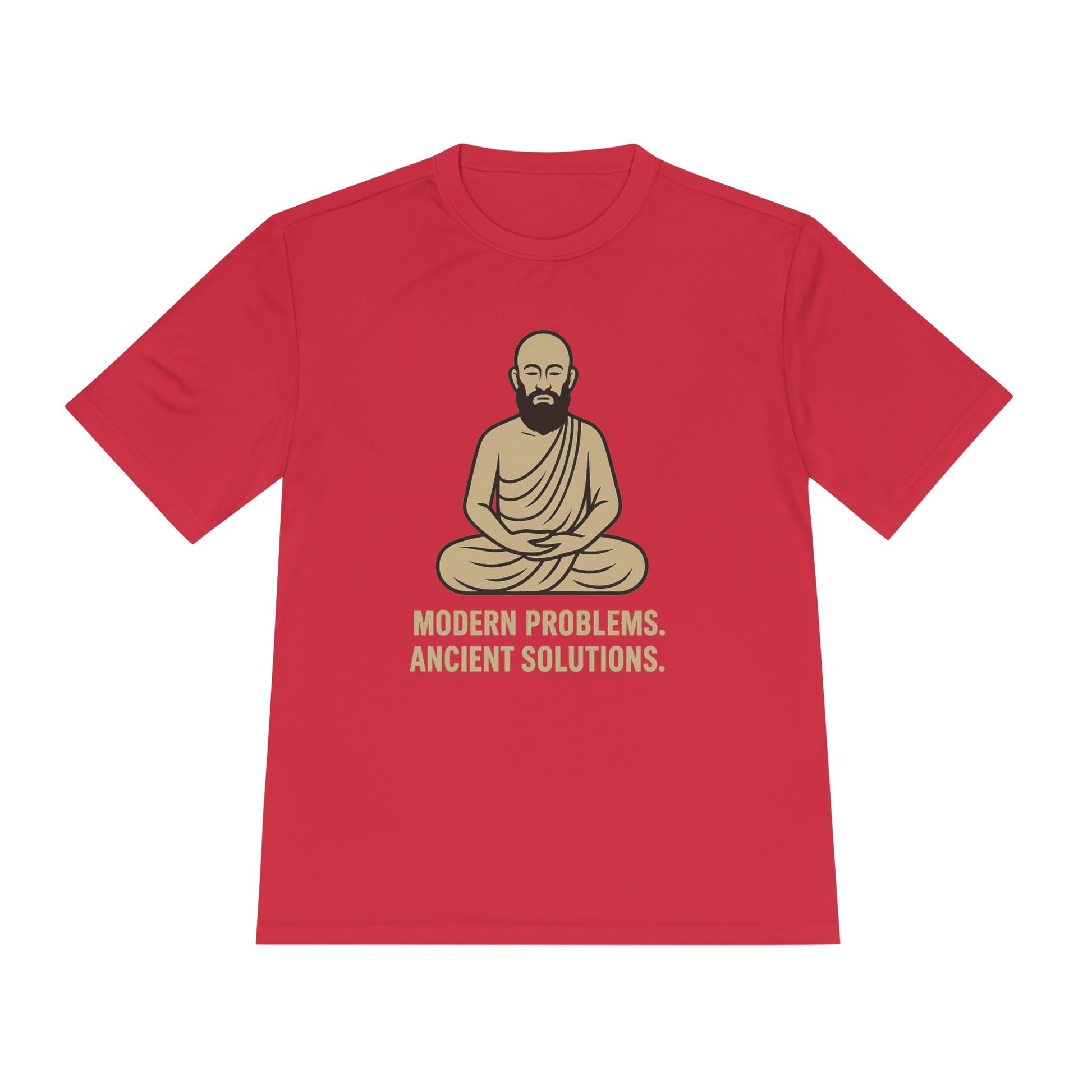 Monk Mode Unisex Tee, Modern Problems Ancient Solution Gym T-Shirt, Workout Shirt, Fitness Top, Moisture Wicking Athletic Tee